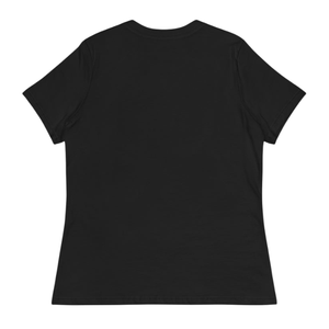 T-shirt noir décontracté pour femme, coupe ample, col rond, en coton doux, manches courtes, vêtement de mode décontracté pour tous les jours - Product Image 2