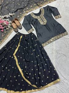 Conjunto de Salwar Kameez de Diseño para Mujer, Estilo Patiyala Punjabi, Recién Lanzado, para Fiestas, con Top, Falda Dhoti y Dupatta, de Secado Rápido - Product Image 5