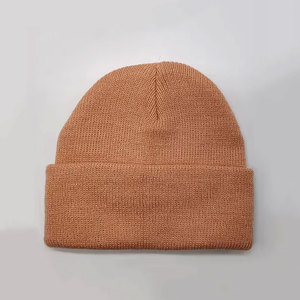 Custom Street Style Beanie Hat Knit <b>Winter</b> <b>Cap</b> with Logo Embroidery Wholesale - Product Image 5