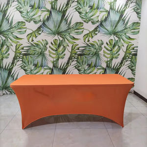 Stretchable round and Rectangular Wedding <b>Table</b> Cloth Overlay <b>Table</b> <b>Cover</b> for Weddings - Product Image 5