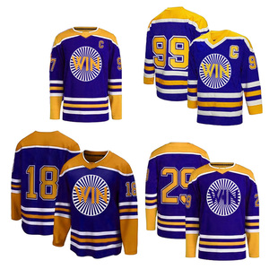 Adult Ice Hockey Team Uniform <b>Set</b> Custom Sublimation Jersey Shorts Breathable Professional Hockey Wear - Product Image 1