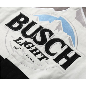 Heavyweight Cotton-Blend Varsity Sweat-<b>Jacket</b> – Soft-Touch <b>Fleece</b> <b>Lining</b>, and High-Density Rib-Knit Cuffs - Product Image 5
