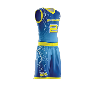 Uniforme de baloncesto de malla transpirable sublimado, personalizado OEM, de alta calidad - Product Image 4