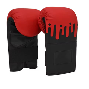 Guantes de Grappling MMA de Cuero Sintético PU, Medios Dedos, Profesionales, para Entrenamiento de Fuerza, con Correa de Muñeca Ajustable y Antideslizante - Product Image 5