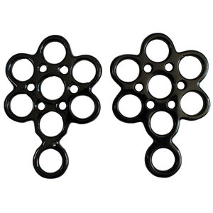 Flower Bridons Western Hackamores et Snaffles Espagnols pour Chevaux, Plaqué Noir 2026 - Product Image 1