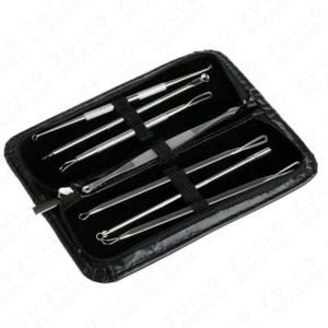 Juego de 7 Extractores de Puntos Negros y Espinillas de Grado Médico, Acero Inoxidable de Precisión, Kit de Agujas Faciales para el Acné - Product Image 3