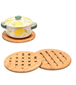 Wood Trivet For Hot Pots Cooking Protection Wooden Trivet <b>Table</b> Decoration <b>Dinner</b> <b>Table</b> Wood Trivets - Product Image 3