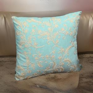 Fundas de almohada y cojín de algodón multicolor personalizables patrón de hoja pura bordado estampado en poliéster para interiores de casas hoteles - Product Image 1