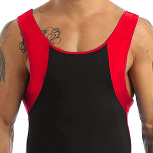 High Quality Spandex Professional Breathable Quick Dry Customizable Unisex Weightlifting Wrestling Singlets <b>Cheap</b> - Product Image 5
