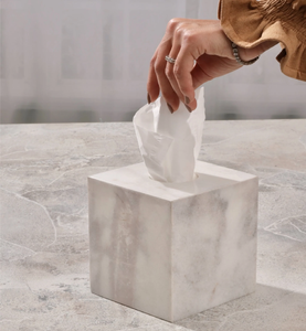 Modern <b>Marble</b> Eco-Friendly Tissue Box with Sleek Design for Home Office Decorative Use by JANNAT EXPORT - Product Image 3