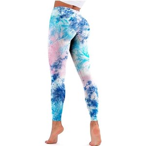 Leggings de sport sans couture taille haute pour femme, pantalon de yoga, extensible, respirant, pour la course et l'entraînement en salle de sport, effet push-up - Product Image 6