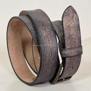 Ceintures en cuir pleine fleur décontractées à la mode avec boucle réglable en alliage Ceinture en cuir véritable pour hommes - Product Image 4