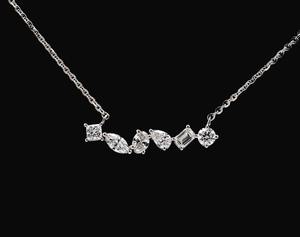 Lab Grown Diamond <b>Infinity</b> Tennis Chain Diamond Pendants & CharmsSolid Yellow <b>Rose</b> White Gold Sterling Silver Seamless - Product Image 2