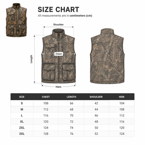 Gilet de chasse camouflage pour homme MEGAMAPLE, softshell, manches longues, respirant, polyester, décontracté, pour l'été, utilisation en extérieur, logo imprimé sur le devant - Product Image 5