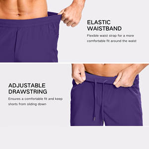 Shorts de sport d'été pour hommes, pour l'entraînement, le football, le basketball, le soccer, le tennis, le badminton, couleur personnalisée, shorts de course - Product Image 5