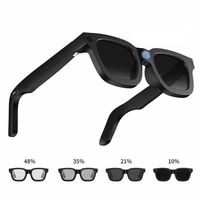 Lunettes intelligentes IA : Caméra 8MP, changement de couleur automatique, traduction en temps réel, appels, musique et vidéo