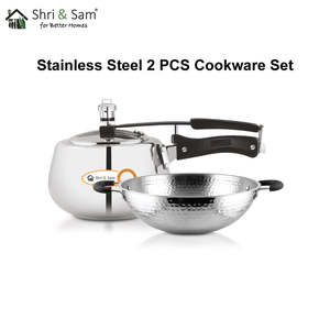 2 PCS <b>Stainless</b> <b>Steel</b> <b>Cookware</b> <b>Set</b> - Product Image 4