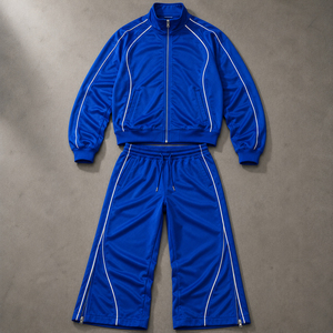 Ensemble de survêtement unisexe marron à manches longues, couleur unie, style sportif avec poches latérales et fermeture éclair, idéal pour l'automne - Product Image 6