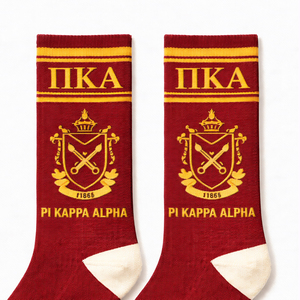 High-Quality Embroidered Greek Fraternity <b>Socks</b> for College Organizations and Events - Product Image 3