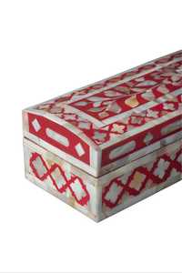 Exclusive Handmade Mother of Pearl Jewelry <b>Box</b> Premium Iridescent Inlay <b>Storage</b> Organizer for Jewelry, Accessories, Keepsakes - Product Image 5