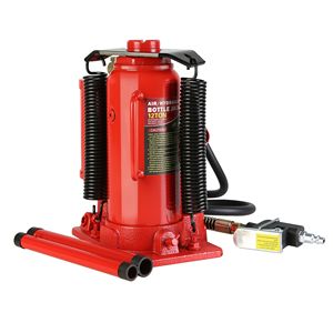 Martinetto idraulico per bottiglie da 12 tonnellate da 10.2 20.1 pollici di sollevamento con impugnatura lunga a 2 sezioni per Auto Auto riparazione ingegneria industriale - Product Image 4