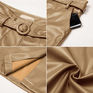 กระโปรงทรงดินสอเอวสูงมีกระเป๋ากระโปรงทรงดินสอแนววินเทจสำหรับใส่ทำงานโลโก้แบบกำหนดเอง - Product Image 5