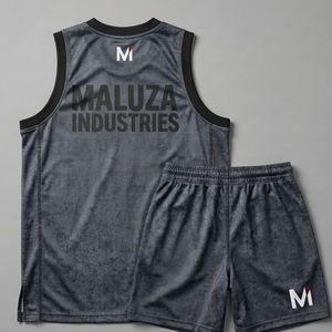 Uniforme de Baloncesto Personalizado, Conjunto de Equipo Transpirable de Malla, Jersey y Pantalones Cortos de Entrenamiento Profesional, Maluza Industries Elite Sport Wear Global - Product Image 2
