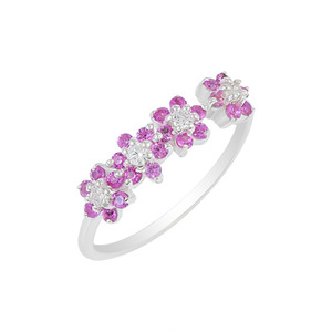 Pure 925 Sterling <b>Silver</b> Natural Amethyst Sapphire Onyx <b>Garnet</b> Chrome Diopside Carnelian Gemstone Flower Band <b>Rings</b> Fine Jewelry - Product Image 3