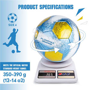 Ballon de football de qualité supérieure, couleur unie, prix bas, léger, fabriqué en usine, cousu à la machine - Product Image 4