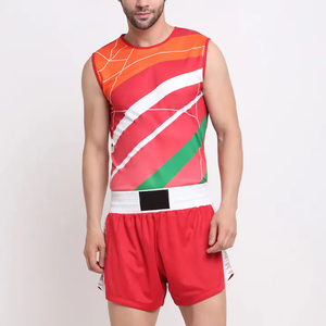 Conjunto de Uniforme de Boxeo Personalizado de Poliéster de Primera Calidad, Último Modelo, Elástico, Transpirable, Chaleco de Artes Marciales - Product Image 1