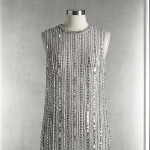 Vestido de Noche Corto de Lujo con Cuentas Hechas a Mano, Vestido de Fiesta Mini con Lentejuelas, Vestido de Cóctel Elegante sin Mangas Personalizado para Mujer - Product Image 5