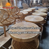 El Yapımı %100 Rattan Çevre Dostu Sehpa, Oturma Odası, Dış Mekan, Yatak Odası, Otel Kullanımı, Ev Mobilyası