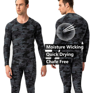 Chemise de compression à manches longues pour homme de qualité supérieure, logo personnalisé, séchage rapide, vêtements de sport pour entraînement professionnel de fitness - Product Image 3