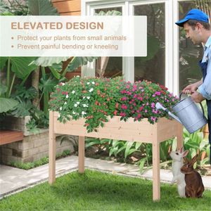 Jardinera Elevada con Macetas y Jardineras, Producto de una Sola Pieza - Product Image 5