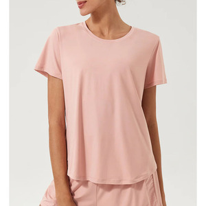 Vêtements décontractés et formels, vêtements de course, t-shirt de sport pour femme, haut d'entraînement pour femme, tee-shirt de fitness, chemisier d'entraînement - Product Image 4