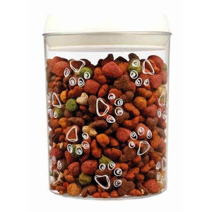 Pot à nourriture pour animaux de compagnie en plastique transparent blanc de 1,5 L - Product Image 3