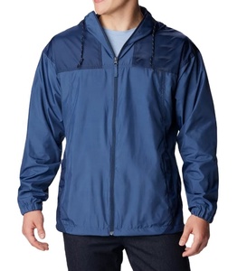 Nueva Chaqueta Cortavientos Impermeable con Logotipo Personalizado, Chaqueta de Lluvia con Capucha para Exteriores, Chaqueta Ligera Impermeable para Hombre para Senderismo - Product Image 1