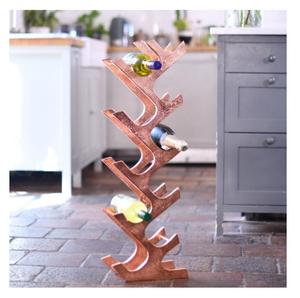 Estante para vinos de alta calidad, de metal dorado, con capacidad para 14 botellas, de aluminio, independiente, para mostrador de bar o fiestas. - Product Image 3