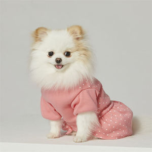 Robe rose ODM queue de sirène en coton biologique à ourlet fabriqué à Taiwan pour animaux de compagnie - Product Image 1