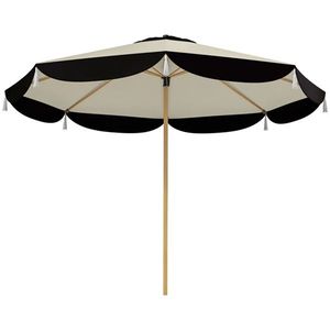 8.7 FT Elegance Patio Umbrella UPF 50+ Outdoor Market Umbrella with 8 Ribs Beige Color - Product Image 1