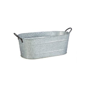 Nouveau pot de fleurs en métal, bac à plantes et bac de fête avec poignées pour jardin extérieur et événements, taille et forme personnalisables - Product Image 1