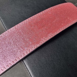 New Wholesale Strong Heavy Duty Non-Slip Grey Cowhide Leather Unisex Lever <b>Belt</b> Gym Weight Lifting Powerlifting Customizable - Product Image 3
