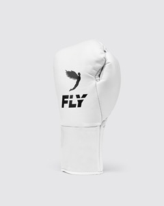 Manufacture Latest Model White Fly Boxing Gloves 100% Genuine Cowhide Leather Fly Boxing Glove Comfortable Fly Kickboxing Gloves - Product Image 2