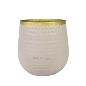 Jardinière Moderne Classique Bicolore en Fer Thermolaqué Durable Multi-usages pour Intérieur et Extérieur avec Drainage - Product Image 3