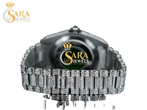 Nouvelles montres en quartz serties de diamants naturels VVS de luxe pour hommes aux meilleurs prix pour l'exportation - Product Image 2