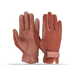 Guantes de equitación de piel sintética morados para mujer 2026 con cierre de hebilla, guantes de agarre de color sólido para uso ecuestre 2026 - Product Image 4