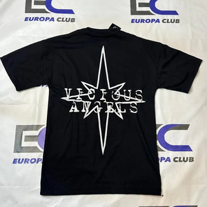 T-shirts pour hommes en coton 100% sur mesure, streetwear, solides, surdimensionnés, décontractés, col rond, imprimés en relief - Product Image 2