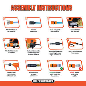 HYDROPLUS Bomba de Lavado de Autos de Alta Potencia 2200W 220V, Motor Eléctrico de Alta Resistencia para Autos, Motos, Hogar, Garaje y Usos Industriales - Product Image 2