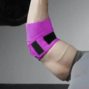 Accessoires de gym : Bandes de compression élastiques pour le coude et le genou, protection pour l'entraînement, la musculation et le powerlifting - Product Image 3