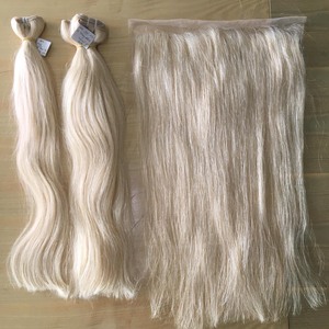 BLONDE HAIR Extensions de cheveux de trame de peau pleine grandeur de haute qualité, les cheveux en gros peuvent être blanchis à 613 et 60 couleurs - Product Image 6
